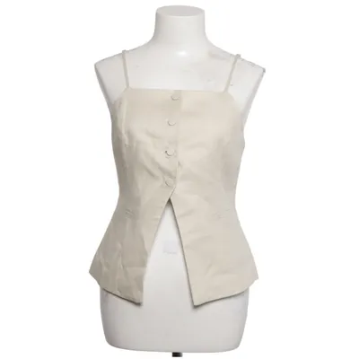 Top (Beige) from Bershka Cotton, Linen, Polyester