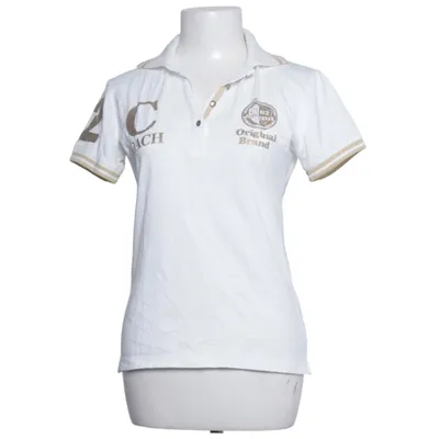 Polo shirt (White, Gold) from Cipo & Baxx Cotton, Elastane