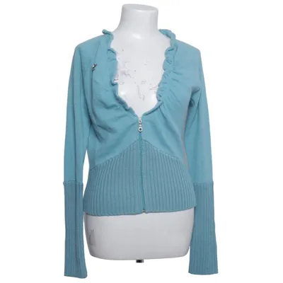 Cardigan (Blue) from Mango Acrylic, Angora, Polyamide, Wool
