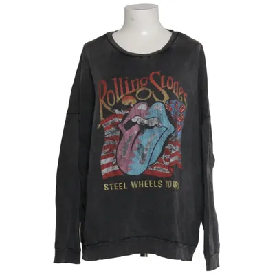 Collegetröja (Grå, Flerfärgad) från The Rolling Stones Bomull