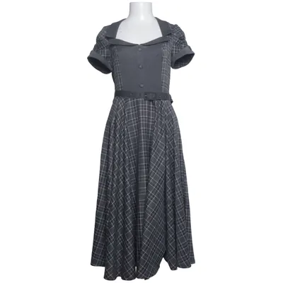 Dress (Gray, White) from Voodoo Vixen Elastane, Polyester, Viscose