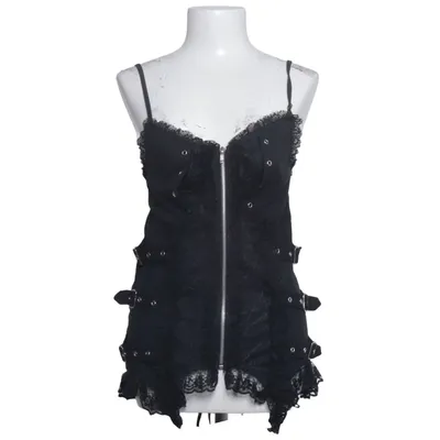 Corset (Black) from Poizen Industries Cotton, Polyester