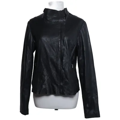 Leather jacket (Black) from Cigno Nero Leather, Polyester