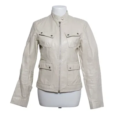 Leather jacket (Beige) from Gipsy Leather, Polyester, Wool
