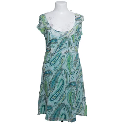 Jurk (Blauw, Groen, Meerkleurig) van ESPRIT Collection Acetaat, Zijde