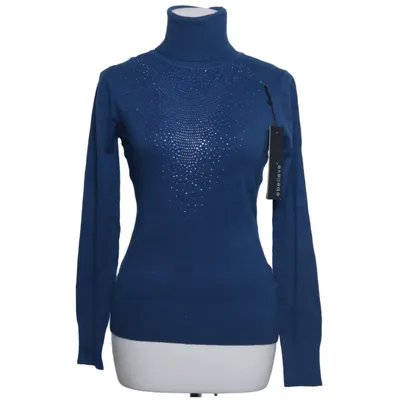 Turtleneck (Blue) from Ebelieve Cashmere, Cotton, Wool