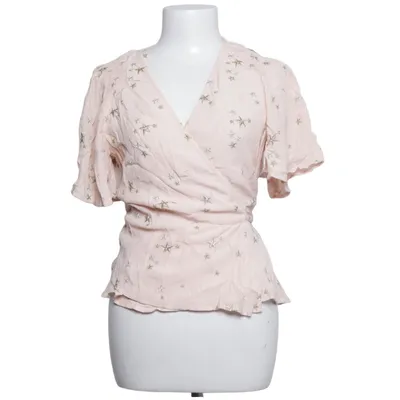 Wrap blouse (Pink) from Ghost London Metallic fiber, Polyamide, Viscose