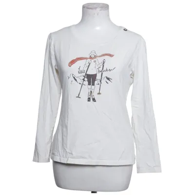 T-shirt à manches longues (Blanc) de Luis Trenker Coton, Élasthane
