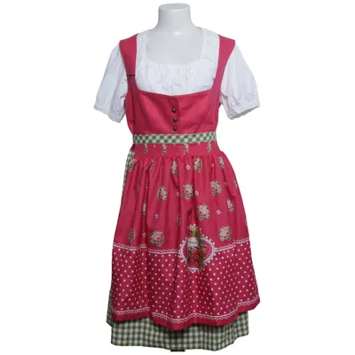 Dirndl (Rose, Blanc, Vert) de Stockerpoint Coton, Lin, Polyester