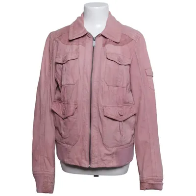 Læderjakke (Pink) fra EDC by ESPRIT Bomuld, Elastan, Læder, Polyester