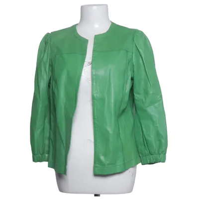Leather jacket (Green) from Transmission Leather, Polyester