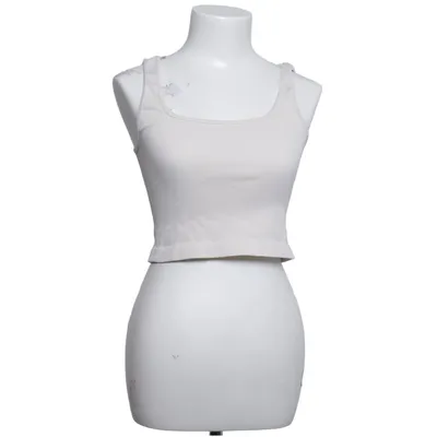Crop top (Beige) from Oqq Elastane, Polyamide