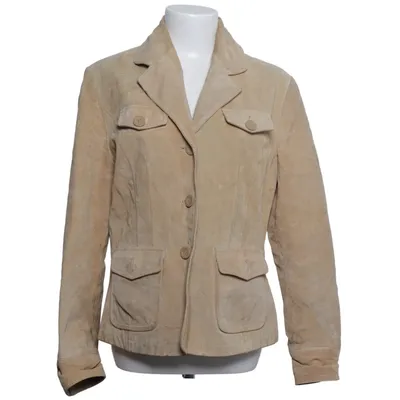 Leather blazer (Beige) from Giorgio Leather, Polyester
