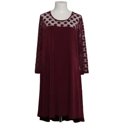 Robe (Rouge) de Nina Leonard Élasthane, Polyamide, Polyester