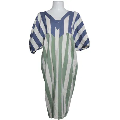 Kleid (Blau, Grün, Weiß) von La Veste Baumwolle