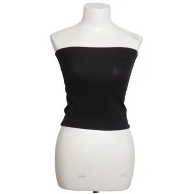 Crop top (Zwart) van Mama Band Elastaan, Viscose