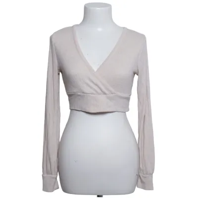 Wikkelblouse (Beige) van Almost Famous Elastaan, Polyester, Viscose