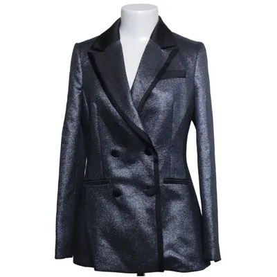 Blazer (Blau) von Karen Millen Elasthan, Metallfaser, Polyester, Viskose