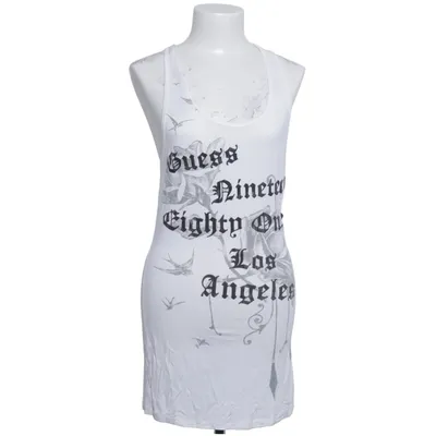 Tanktop  (Hvid, Sort) fra Guess Jeans Elastan, Viscose