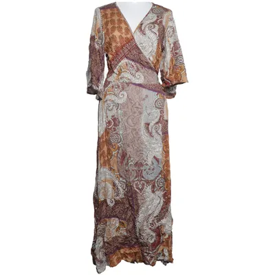 Wickelkleid (Braun, Mehrfarbig) von Summum Woman Viskose