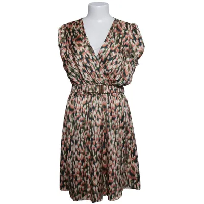 Dress (Beige, Multicolored) from Papillonne Elastane, Polyester