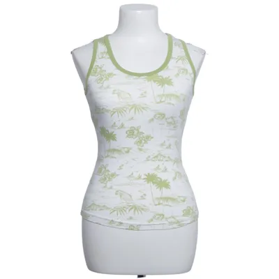 Tank­top (Weiß, Grün) von L.O.G.G Sport by H&M Baumwolle, Elasthan