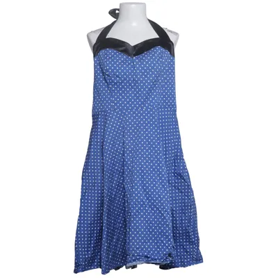 Halterneck dress (Blue, White) from Dress Tells Cotton