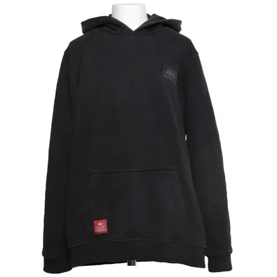 Huvtröja (Svart) från Alpha Industries Bomull, Polyester