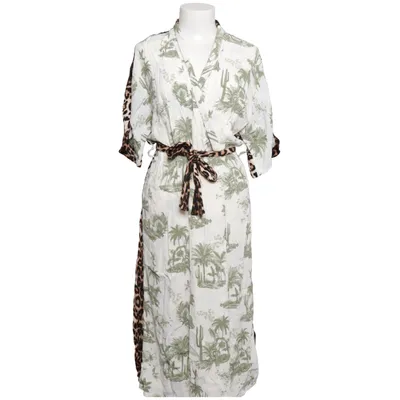 Kaftan (Vit, Grön, Brun) från ALIX Viskos