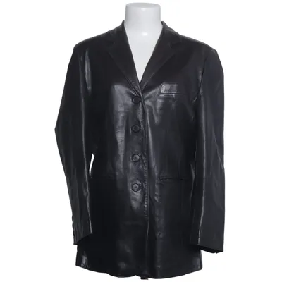 Leather blazer (Black) from News Leather, Viscose