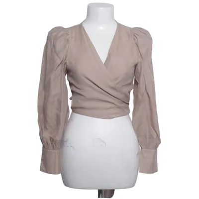 Wikkelblouse (Beige) van Maraislise Polyamide, Polyester