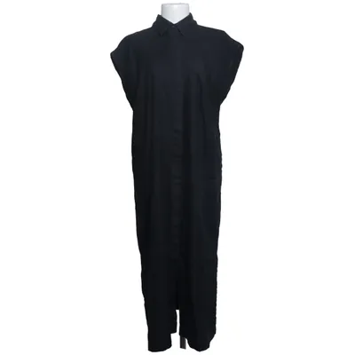 Skjortekjole (Sort) fra Xandres Elastan, Linned, Polyester, Viscose