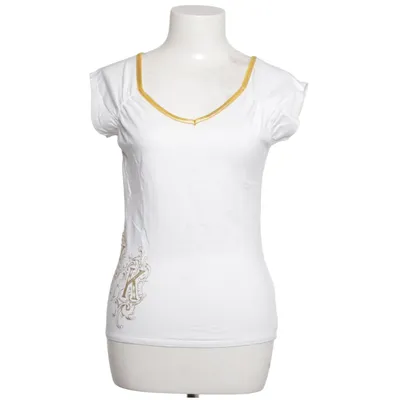 T-shirt (White, Gold) from Rinascimento Cotton, Elastane