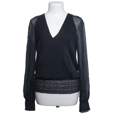 Wrap blouse (Black) from Halston Heritage Polyester, Silk