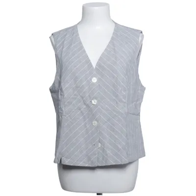 Suit vest (Gray, White) from Biba Acetate, Linen, Polyester, Viscose