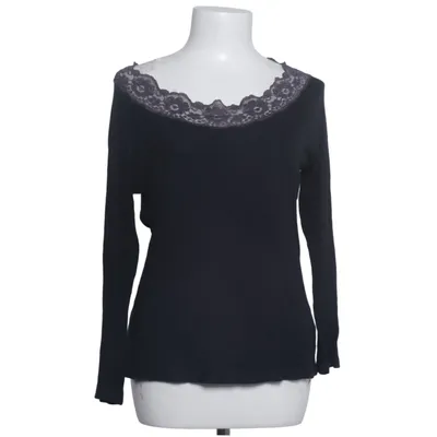 Langærmet t-shirt (Sort) fra Luisa Cerano Elastan, Viscose