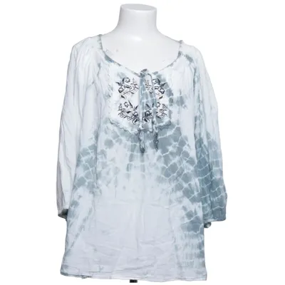 Blouse (Blue, White) from Ciso Cotton