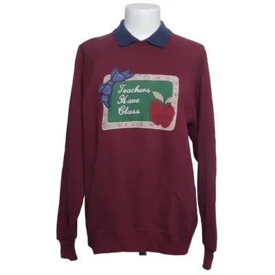 Collegetröja (Röd, Flerfärgad) från Jerzees Bomull, Polyester