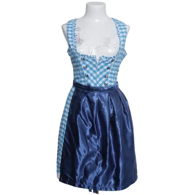 Dirndl (Blå, Vit) från Golden-Trachten Bomull, Polyester