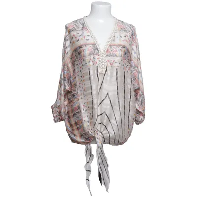 Blouse (Beige, Multicolore) de Trois Ka Polyester