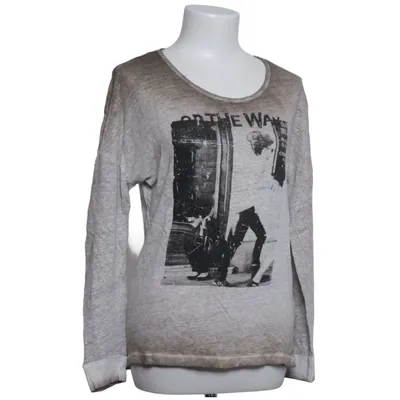 Langærmet t-shirt (Grå, Brun) fra Rich & Royal Linned