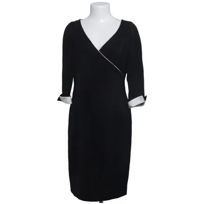 Wickelkleid (Schwarz, Weiß) von Patrizia Dini Elasthan, Polyester