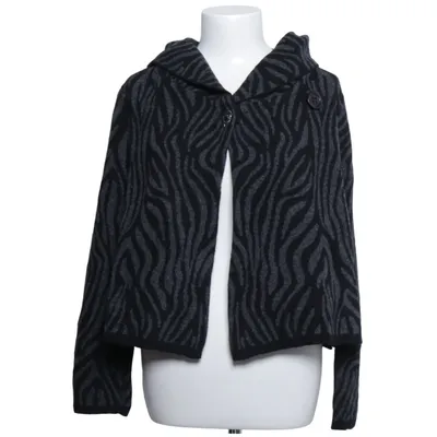 Cardigan (Gray, Black) from Chiaramente Acrylic, Cotton, Polyamide, Polyester, Wool