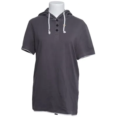 Short sleeve hoodie (Gray) from Your Turn Cotton