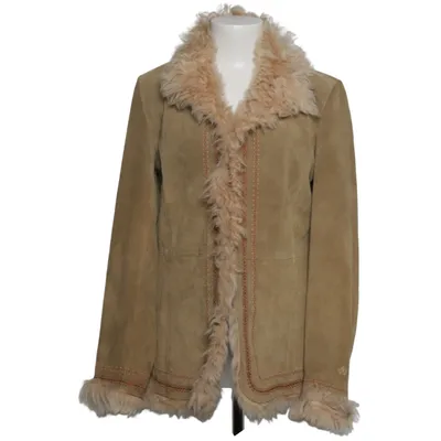 Shearlingjacka (Beige) från Donaldson Päls, Skinn, Viskos
