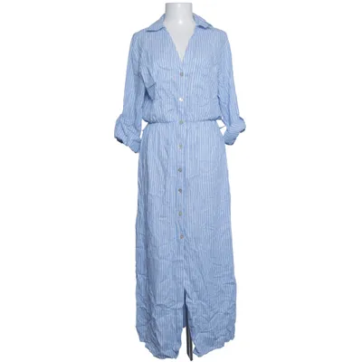 Blousejurk (Blauw, Wit) van Zara Linnen, Viscose