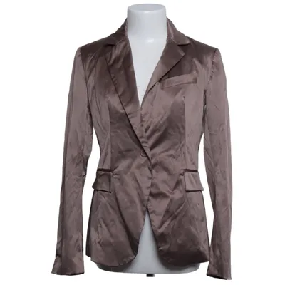 Blazer (Marron) de Lulumary Coton, Élasthane, Polyester