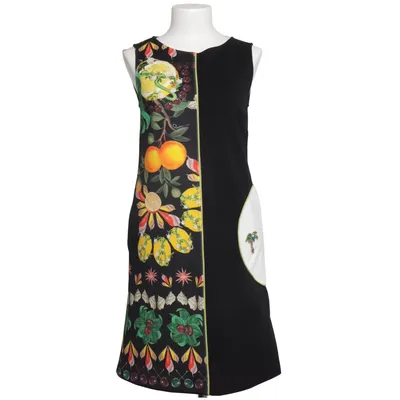 Dress (Black, Multicolored) from Roberto Cavalli Elastane, Polyamide, Polyester, Viscose