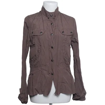 Jacket (Brown) from Sepia Cotton, Metallic fiber, Polyamide