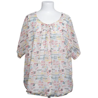 Top (White, Multicolored) from Ambria Polyester